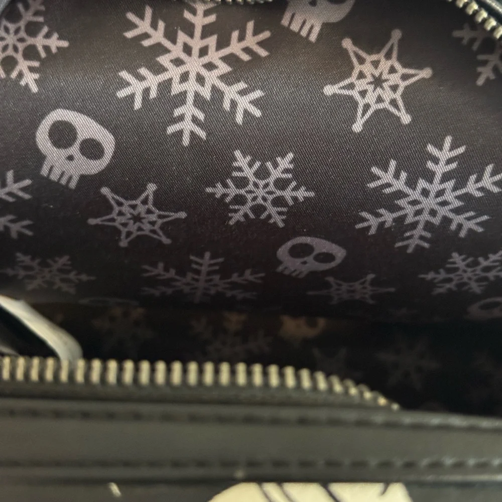 Loungefly Black and White Nightmare Before Christmas Zero Design Backpack - Picture 8 of 8